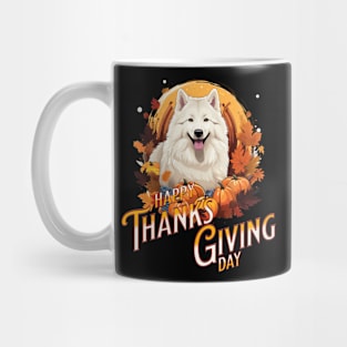 Happy Thanksgiving Day Samoyed Mug